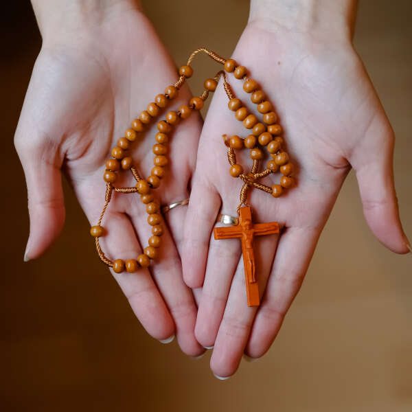 Unique wooden rosary - Sacria - AI WEB SHOP