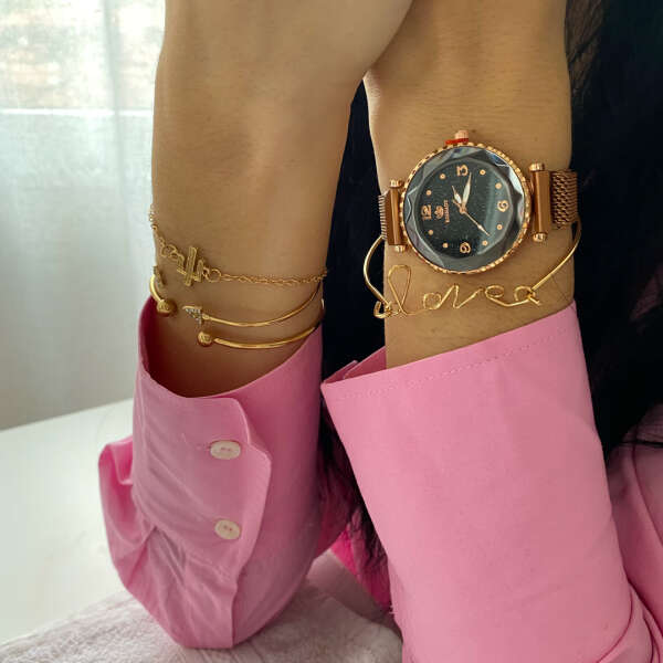 Luxury set of bracelets and watches - Heily - AI WEB SHOP