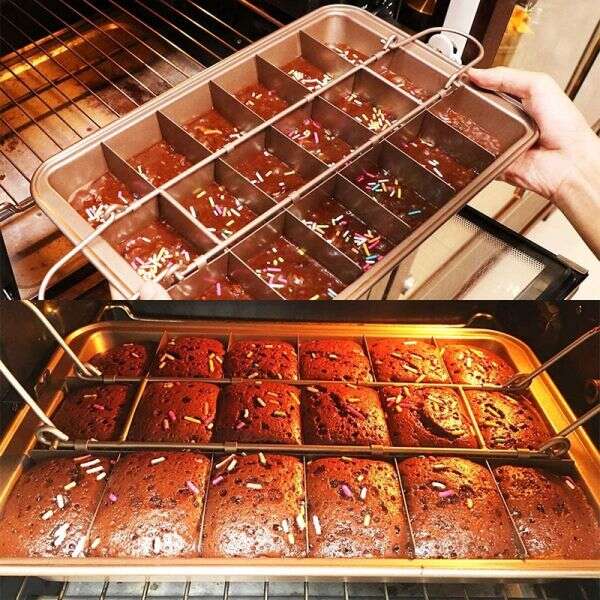 Baking pan with dividers - CakeyBakey - AI WEB SHOP