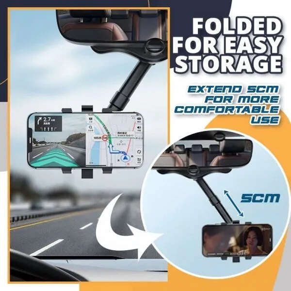 Rotating and retractable phone holder for car - Spatro - AI WEB SHOP