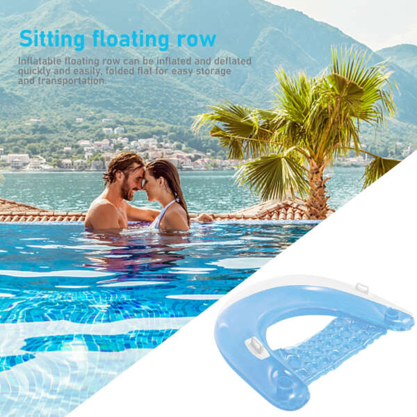 Inflatable pool chair with cup holders - Chilaxo - AI WEB SHOP