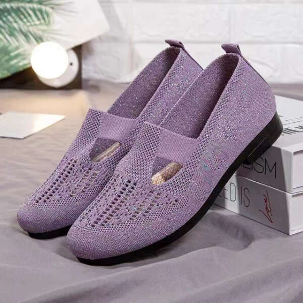 Lightweight knitted ballet flats - Arabella - AI WEB SHOP