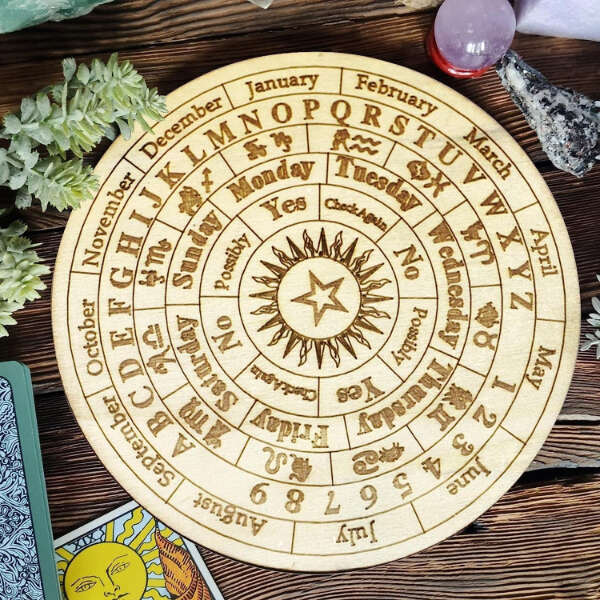 Astrology board with symbols - WoodArt - AI WEB SHOP