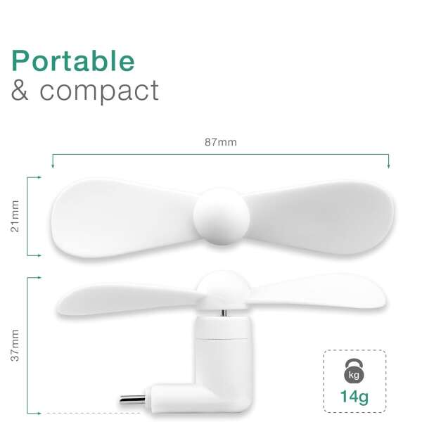 Mini portable usb fan for mobile - Digifan - AI WEB SHOP