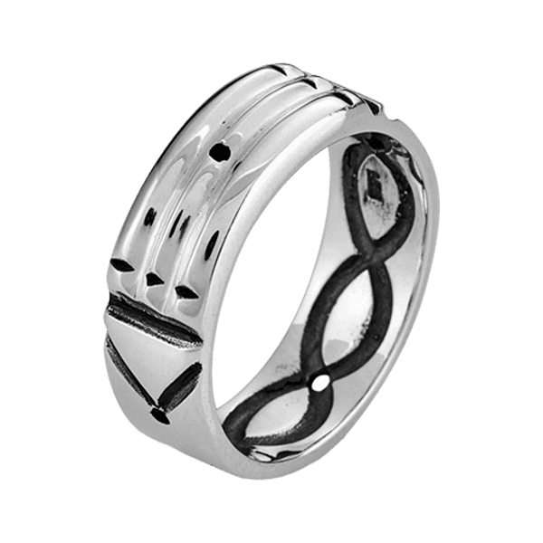 Ring with a symbolic engraving - Atlantis - AI WEB SHOP